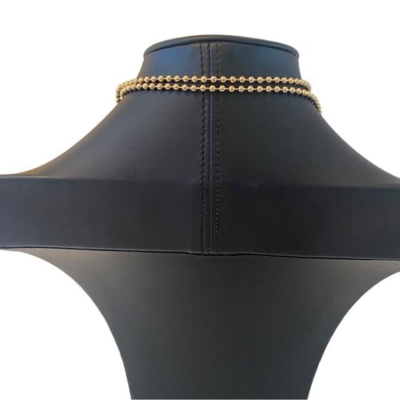 Betsey Johnson Gold Toned Pencil Necklace Complete with/ Hot Pink Eraser & Tip - Picture 4 of 6